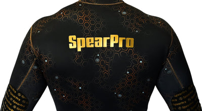 SpearPro Golden Cabrilla Mens Wetsuit - 3mm Titanium Lined