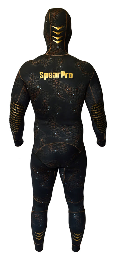 SpearPro Golden Cabrilla Mens Wetsuit - 3mm Titanium Lined