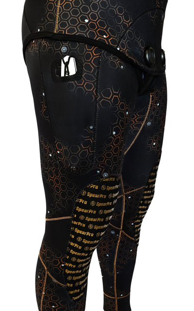 SpearPro Golden Cabrilla Mens Wetsuit - 2mm Titanium Lined
