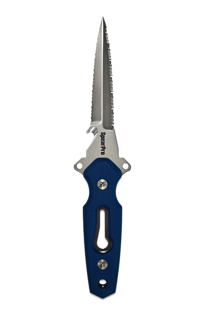 SpearPro Ranger GR Double Serrated 4.5" Stainless Steel Dive Knife Polished