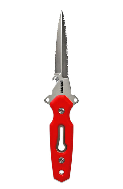SpearPro Ranger GR Double Serrated 4.5" Stainless Steel Dive Knife Polished