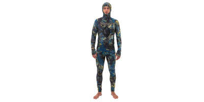 LONG SLEEVE HOODED RASH GUARD W/ BEAVERTAIL - AURUM-TEK