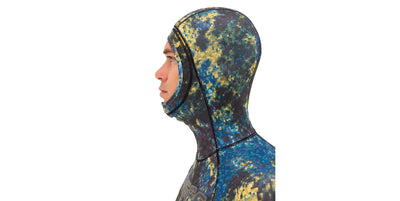 LONG SLEEVE HOODED RASH GUARD W/ BEAVERTAIL - AURUM-TEK