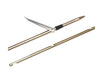 Picasso Gold Plated 7.5mm Notched Shafts