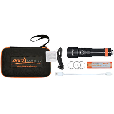 OrcaTorch D710 3000 Lumens Dive Light