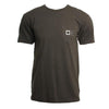 Salty Crew topstitch overdyed t-shirt