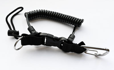 Coil Lanyard with Stainless Steel Carabiner