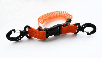 Coil Lanyard with Synthetic Carabiners