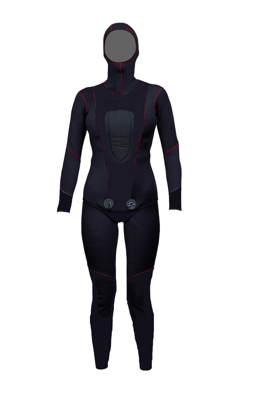 PoloSub Open Cell (Lined Exterior) Black Women's Wetsuit - 2.5mm